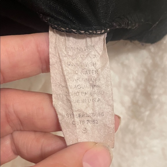 Body Central Black with White Lace Corset Y2K Going Out Top - Picture 8 of 8